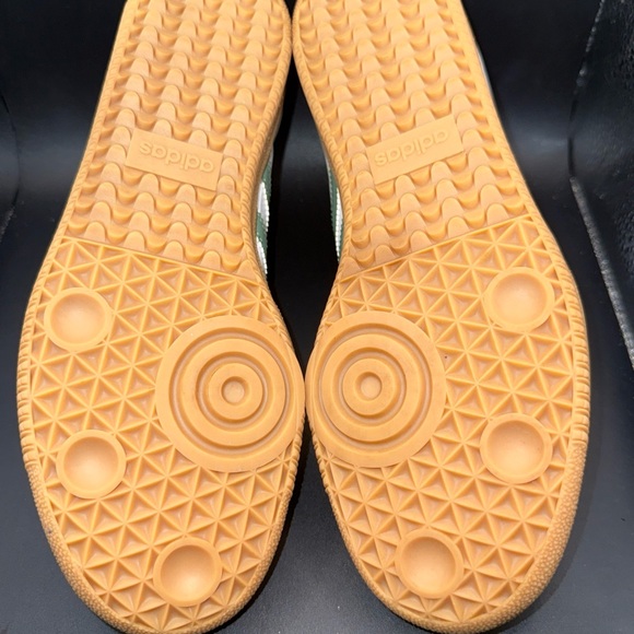 Size 6Y - Adidas Samba OG J ‘White Silver Green’, JP5479, Very Clean, No OG Box! - Picture 9 of 10